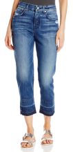 7 For All Mankind Women's The 1984 Boyfriend with Released Hem In Lake Blue