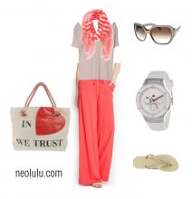 Coral Weekend | Comfy Relaxed Outfit Idea