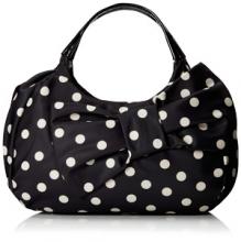 Kate Spade New York Petal Drive Kerra Shoulder Bag in Black & White Polka Dot
