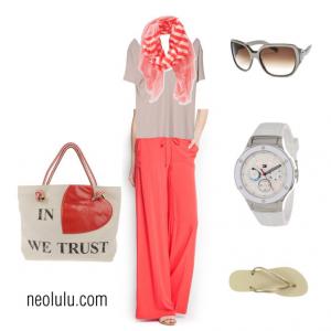 Coral Weekend | Comfy Relaxed Outfit Idea
