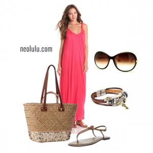 Raspberry | Maxi Dress Summer Outfit Idea